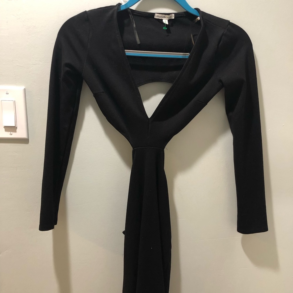 Black/ open back dress